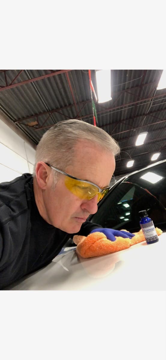 Steve from 2Clean Inc. performing professional vehicle detailing in Calgary